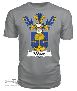 ScotsTee Shop Scottish Wood Coat Of Arms Family Crest Scottish Gentry T Shirt
