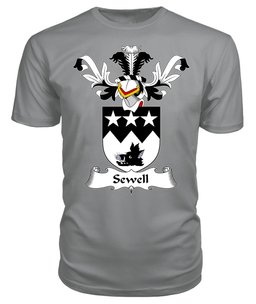 ScotsTee Shop Scottish Sewell or Shewal Coat Of Arms Family Crest Scottish Gentry T Shirt
