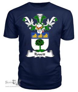 ScotsTee Shop Scottish Rouett Coat Of Arms Family Crest Scottish Gentry T Shirt