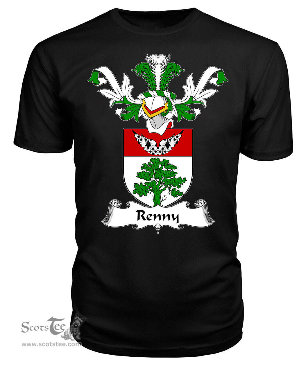 ScotsTee Shop Scottish Renny or Rennie Coat Of Arms Family Crest Scottish Gentry T Shirt
