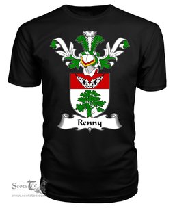ScotsTee Shop Scottish Renny or Rennie Coat Of Arms Family Crest Scottish Gentry T Shirt