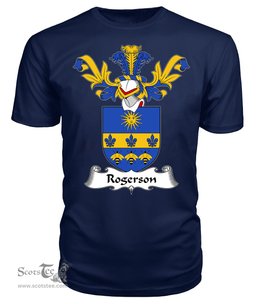 ScotsTee Shop Scottish Rogerson Coat Of Arms Family Crest Scottish Gentry T Shirt