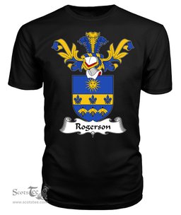 ScotsTee Shop Scottish Rogerson Coat Of Arms Family Crest Scottish Gentry T Shirt