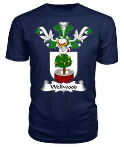 ScotsTee Shop Scottish Wellwood Coat Of Arms Family Crest Scottish Gentry T Shirt
