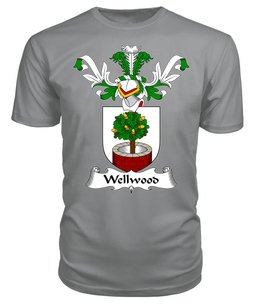 ScotsTee Shop Scottish Wellwood Coat Of Arms Family Crest Scottish Gentry T Shirt