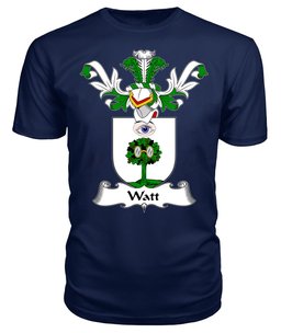 ScotsTee Shop Scottish Watt or Wate Coat Of Arms Family Crest Scottish Gentry T Shirt