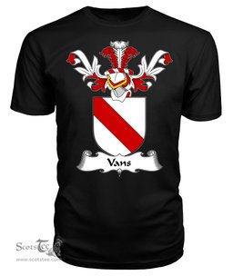 ScotsTee Shop Scottish Vans or Vaus Coat Of Arms Family Crest Scottish Gentry T Shirt