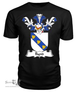 ScotsTee Shop Scottish Rynd Coat Of Arms Family Crest Scottish Gentry T Shirt