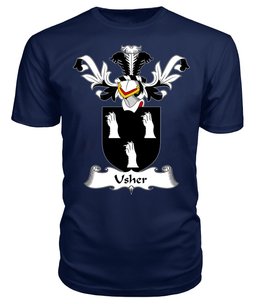 ScotsTee Shop Scottish Usher Coat Of Arms Family Crest Scottish Gentry T Shirt