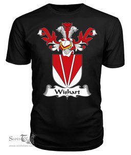 ScotsTee Shop Scottish Wishart Coat Of Arms Family Crest Scottish Gentry T Shirt