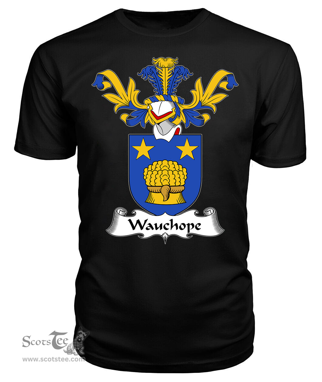 ScotsTee Shop Scottish Wauchope Coat Of Arms Family Crest Scottish Gentry T Shirt