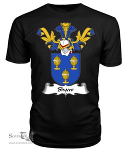 ScotsTee Shop Scottish Shaw Coat Of Arms Family Crest Scottish Gentry T Shirt