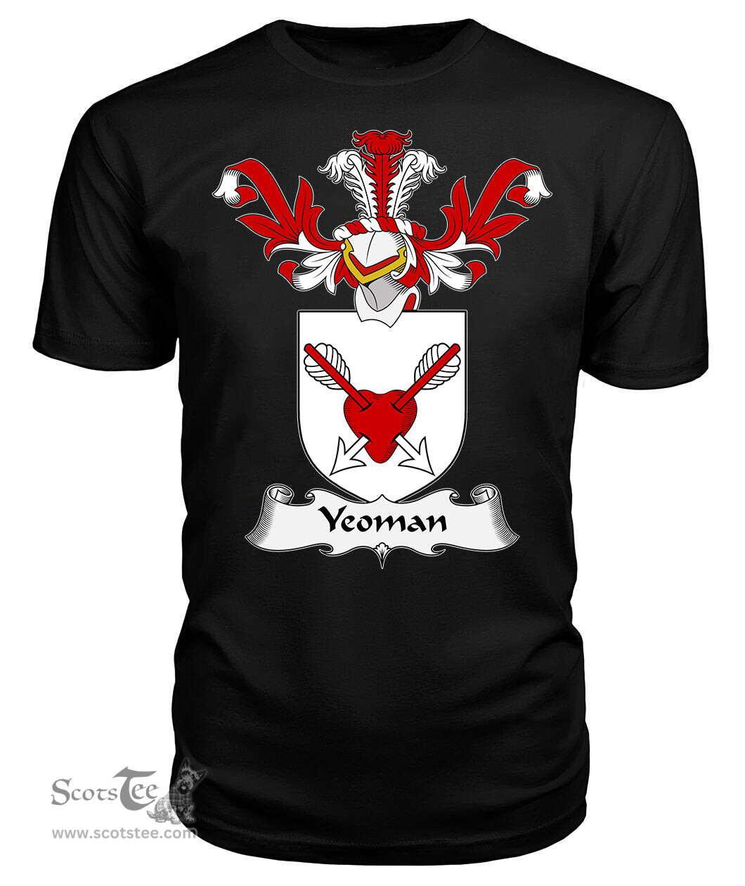 ScotsTee Shop Scottish Yeoman Coat Of Arms Family Crest Scottish Gentry T Shirt