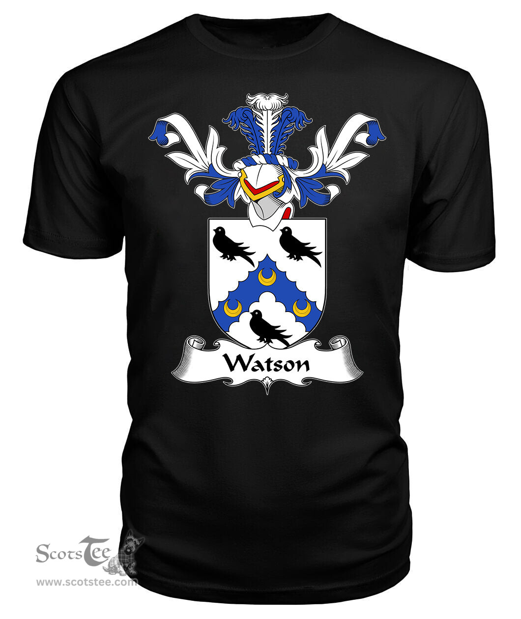 ScotsTee Shop Scottish Watson Coat Of Arms Family Crest Scottish Gentry T Shirt