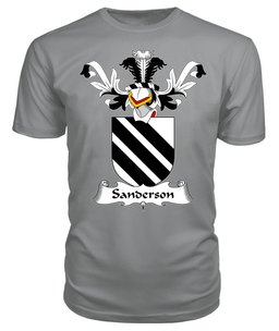 ScotsTee Shop Scottish Sanderson Coat Of Arms Family Crest Scottish Gentry T Shirt