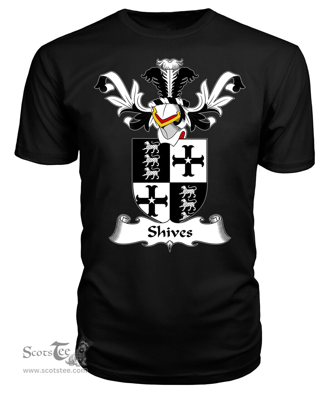 ScotsTee Shop Scottish Shives Coat Of Arms Family Crest Scottish Gentry T Shirt