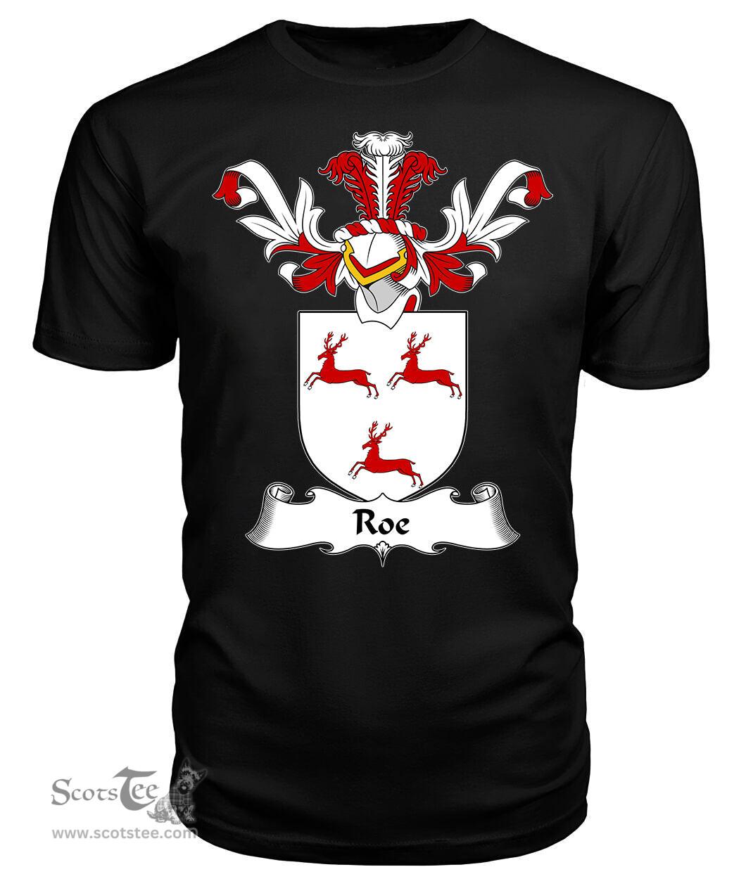 ScotsTee Shop Scottish Roe Coat Of Arms Family Crest Scottish Gentry T Shirt