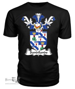 ScotsTee Shop Scottish Sandilands Coat Of Arms Family Crest Scottish Gentry T Shirt