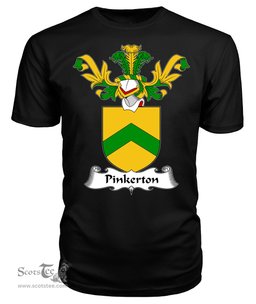 ScotsTee Shop Scottish Pinkerton Coat Of Arms Family Crest Scottish Gentry T Shirt