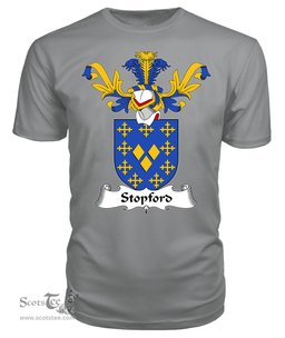 ScotsTee Shop Scottish Stopford Coat Of Arms Family Crest Scottish Gentry T Shirt