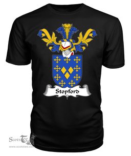 ScotsTee Shop Scottish Stopford Coat Of Arms Family Crest Scottish Gentry T Shirt