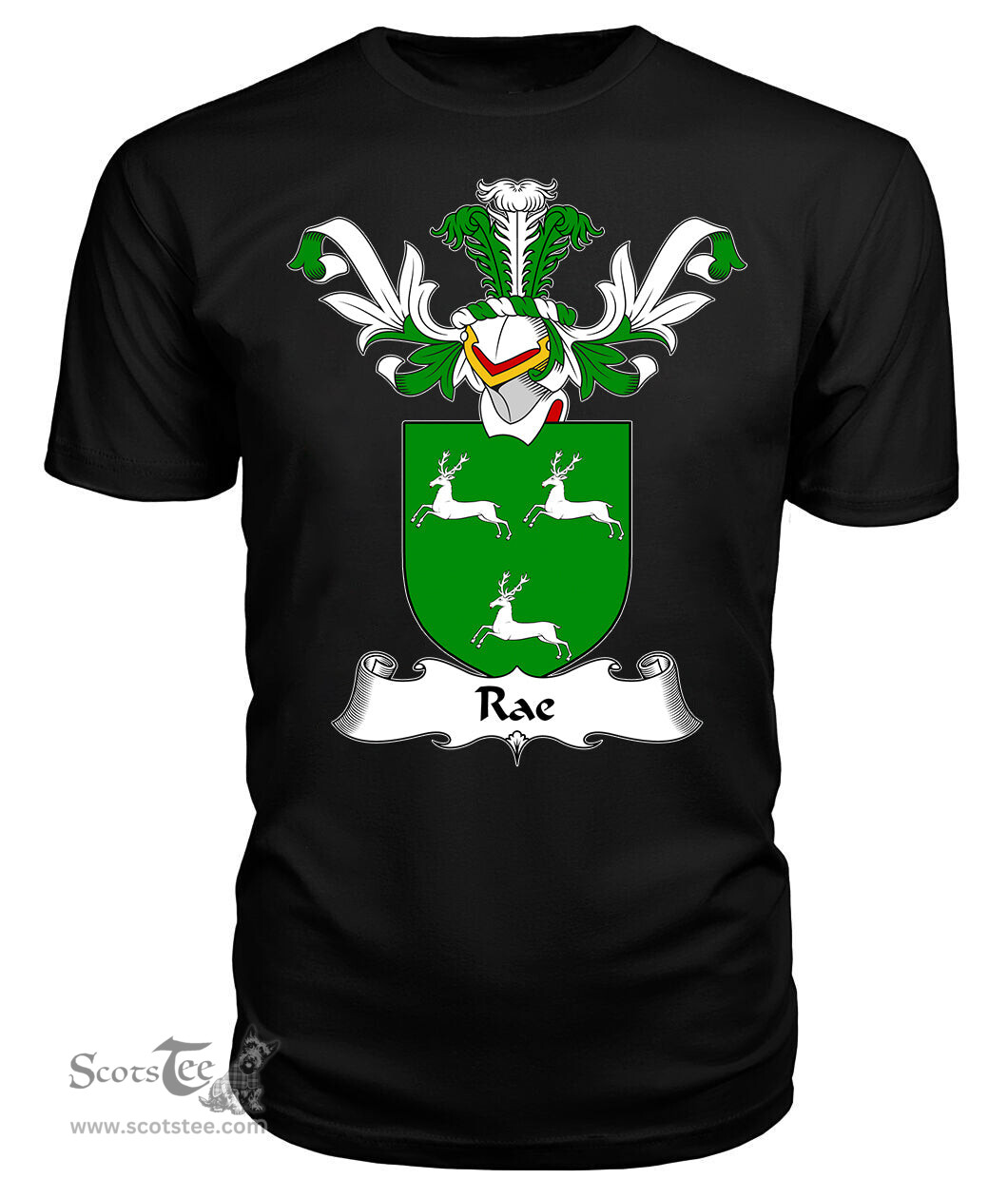 ScotsTee Shop Scottish Rae Coat Of Arms Family Crest Scottish Gentry T Shirt