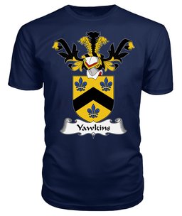 ScotsTee Shop Scottish Yawkins Coat Of Arms Family Crest Scottish Gentry T Shirt