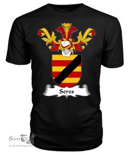 ScotsTee Shop Scottish Seres Coat Of Arms Family Crest Scottish Gentry T Shirt