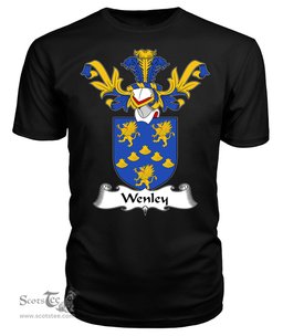 ScotsTee Shop Scottish Wenley Coat Of Arms Family Crest Scottish Gentry T Shirt