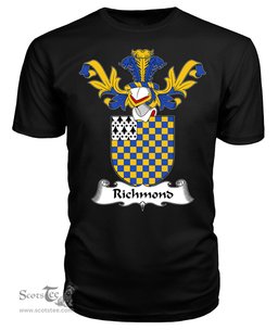 ScotsTee Shop Scottish Richmond Coat Of Arms Family Crest Scottish Gentry T Shirt