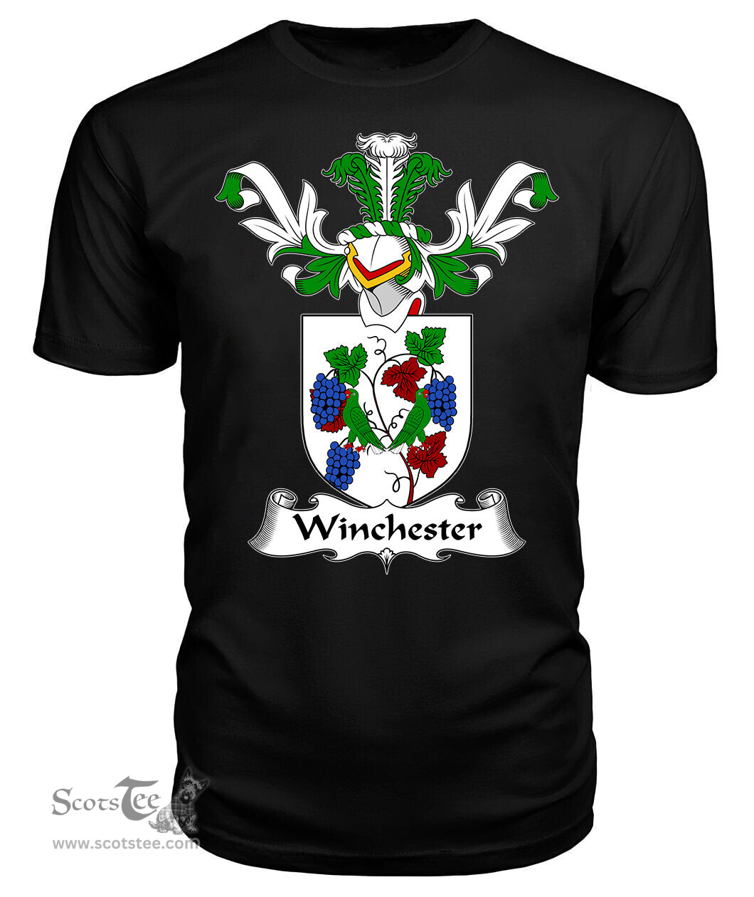 ScotsTee Shop Scottish Winchester Coat Of Arms Family Crest Scottish Gentry T Shirt