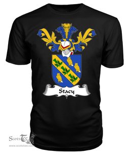 ScotsTee Shop Scottish Stacy Coat Of Arms Family Crest Scottish Gentry T Shirt