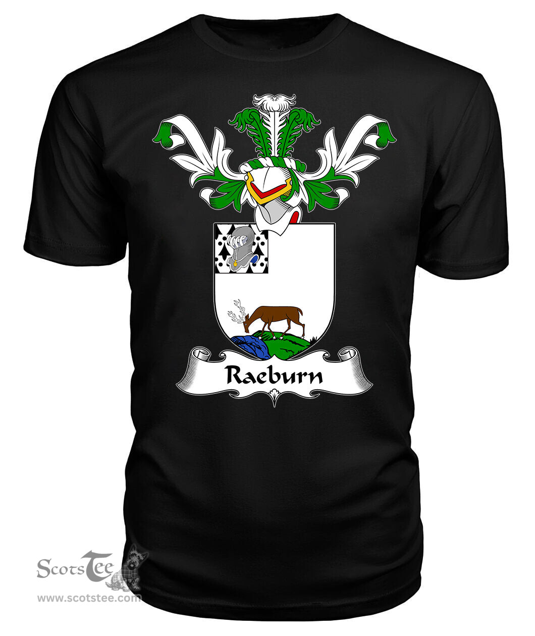 ScotsTee Shop Scottish Raeburn Coat Of Arms Family Crest Scottish Gentry T Shirt