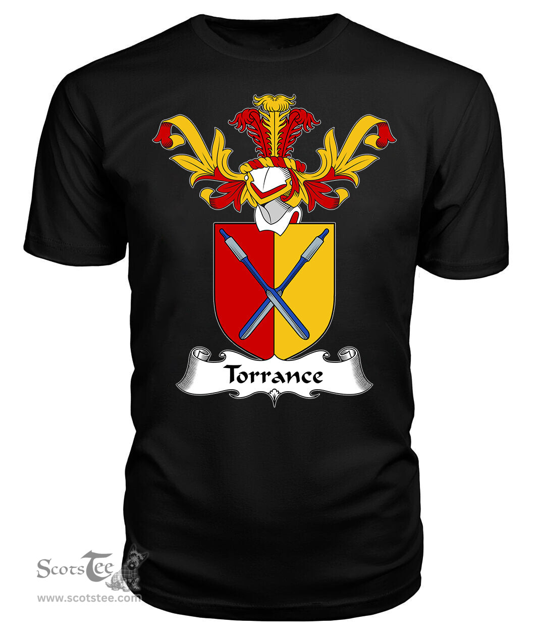 ScotsTee Shop Scottish Torrance Coat Of Arms Family Crest Scottish Gentry T Shirt