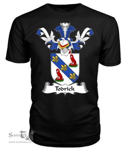 ScotsTee Shop Scottish Todrick Coat Of Arms Family Crest Scottish Gentry T Shirt