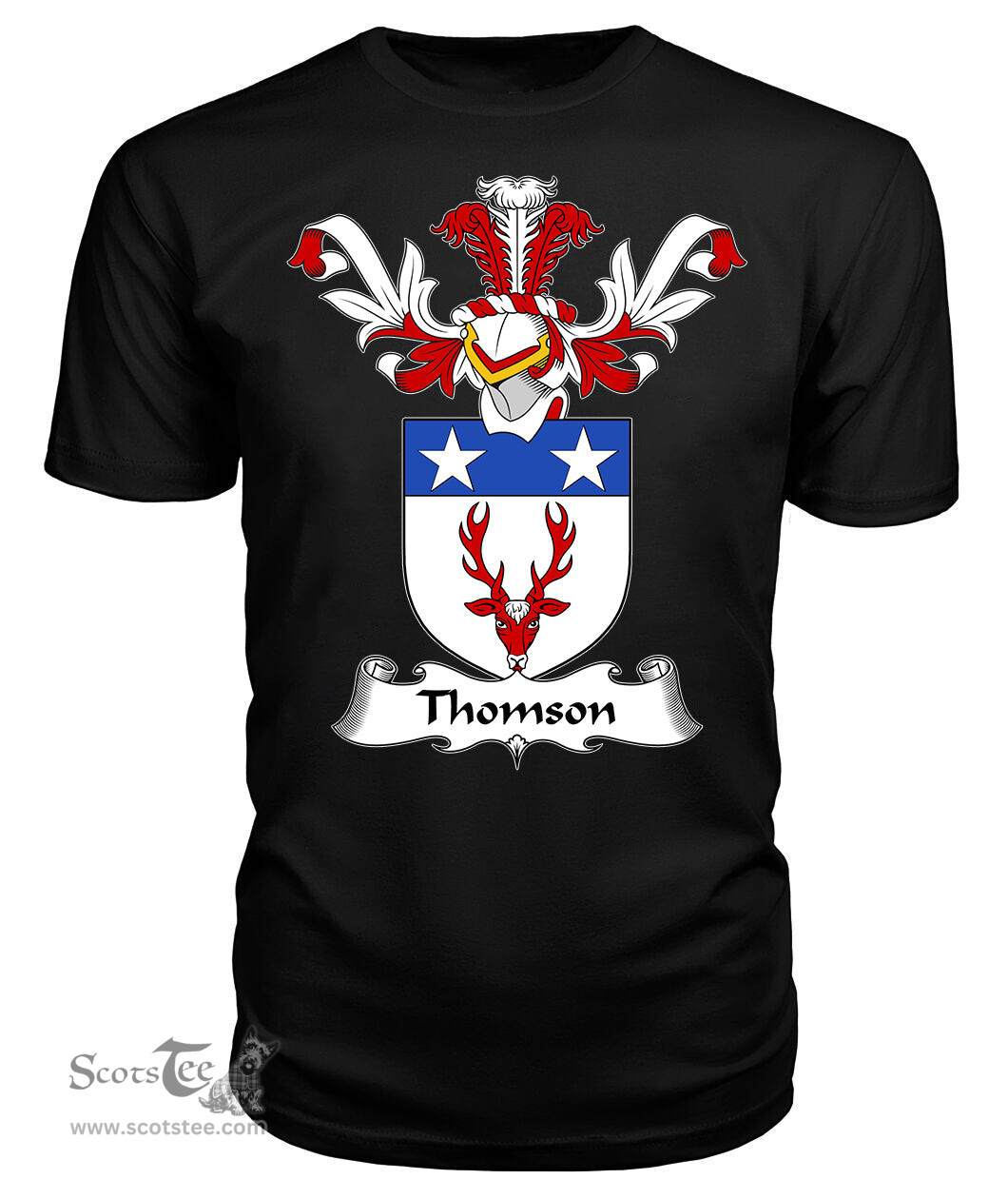 ScotsTee Shop Scottish Thomson Coat Of Arms Family Crest Scottish Gentry T Shirt