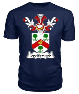 ScotsTee Shop Scottish Spottiswood Coat Of Arms Family Crest Scottish Gentry T Shirt