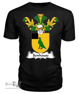 ScotsTee Shop Scottish Senhouse Coat Of Arms Family Crest Scottish Gentry T Shirt