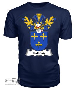 ScotsTee Shop Scottish Rattray Coat Of Arms Family Crest Scottish Gentry T Shirt