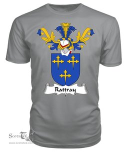 ScotsTee Shop Scottish Rattray Coat Of Arms Family Crest Scottish Gentry T Shirt