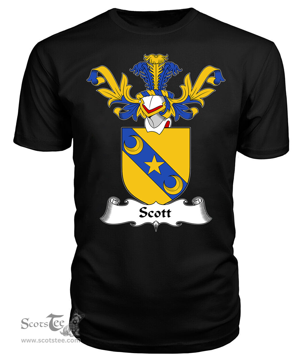 ScotsTee Shop Scottish Scott Coat Of Arms Family Crest Scottish Gentry T Shirt