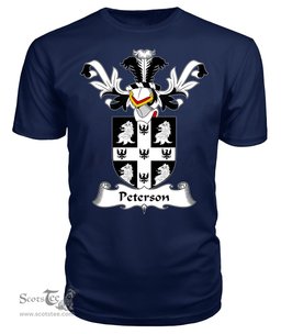 ScotsTee Shop Scottish Peterson Coat Of Arms Family Crest Scottish Gentry T Shirt
