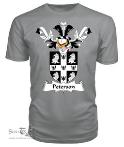 ScotsTee Shop Scottish Peterson Coat Of Arms Family Crest Scottish Gentry T Shirt