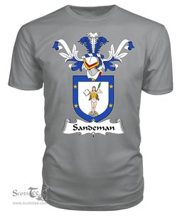 ScotsTee Shop Scottish Sandeman Coat Of Arms Family Crest Scottish Gentry T Shirt