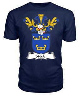 ScotsTee Shop Scottish Steele Coat Of Arms Family Crest Scottish Gentry T Shirt