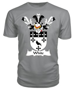 ScotsTee Shop Scottish White Coat Of Arms Family Crest Scottish Gentry T Shirt