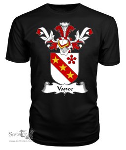 ScotsTee Shop Scottish Vance Coat Of Arms Family Crest Scottish Gentry T Shirt