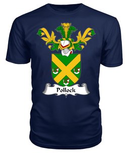 ScotsTee Shop Scottish Pollock Coat Of Arms Family Crest Scottish Gentry T Shirt