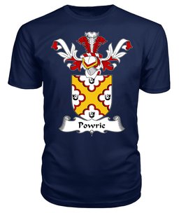ScotsTee Shop Scottish Powrie Coat Of Arms Family Crest Scottish Gentry T Shirt