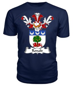 ScotsTee Shop Scottish Ronald Coat Of Arms Family Crest Scottish Gentry T Shirt